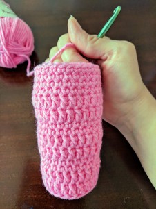 Crochet The “Little Bit Fancy” Beverage Coozie