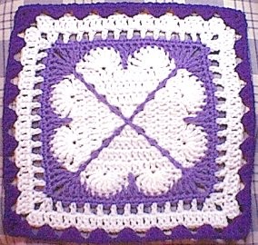 Crochet Cross My Heart Square