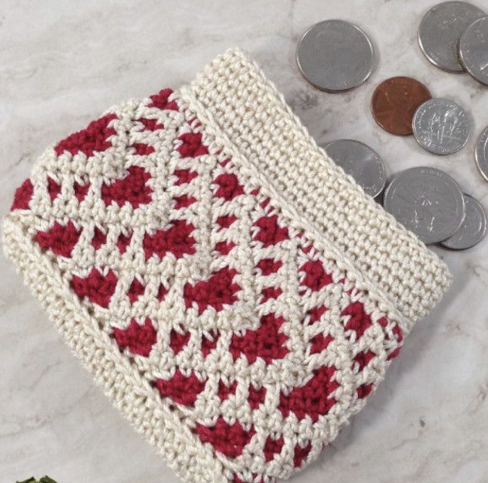 How to Crochet the Chevron Hearts Wallet (Free Pattern)