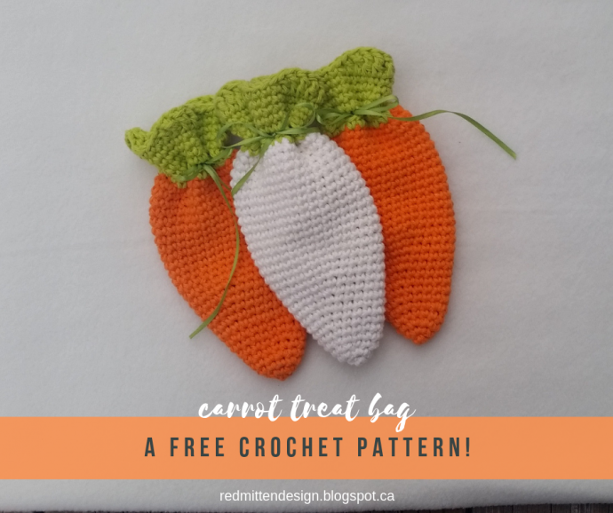 Crochet Carrot Treat Bag