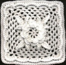 Crochet Irish Rose Square