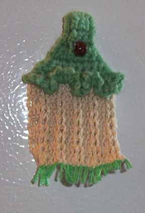 Crochet Tea Towel Magnet