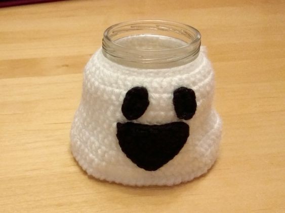 Crochet Halloween Decoration Ghost Light