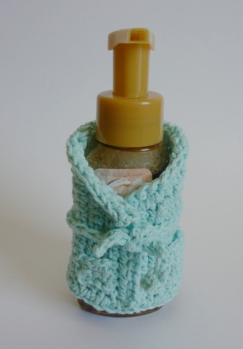 Crochet Bathrobe Bottle Cover