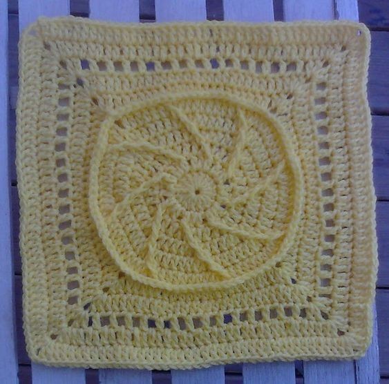 Crochet Sunny Skies Square