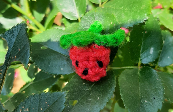 Crochet Amigurumi Tiny Strawberry