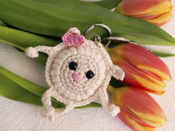 Crochet Keychain Sheep