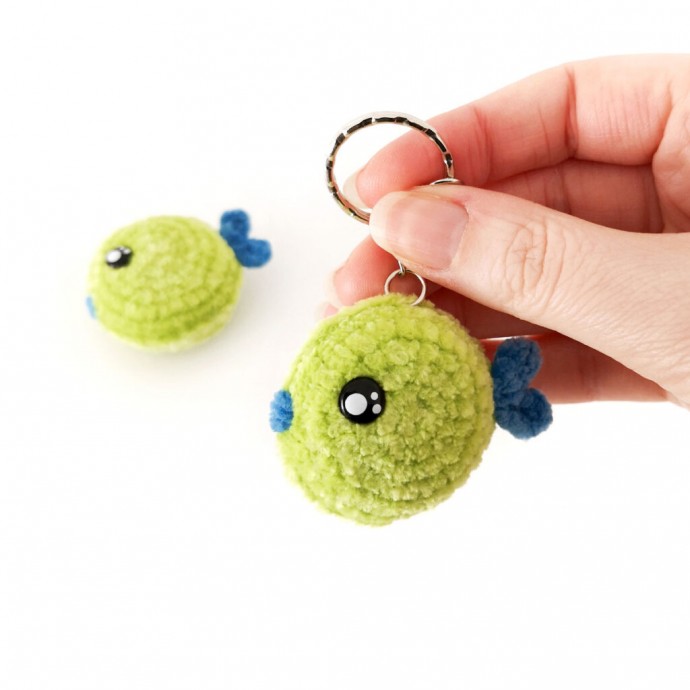 Crochet Fish Keychain