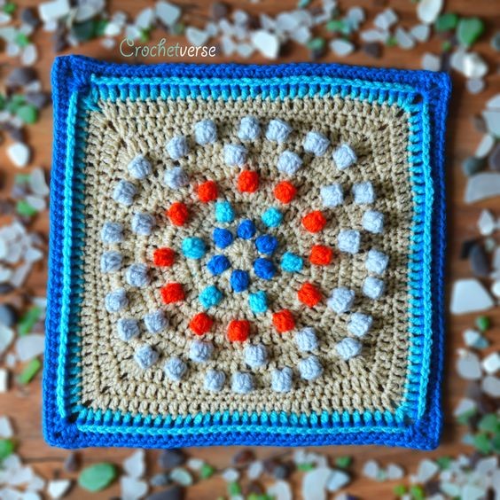 Crochet Seaglass Square