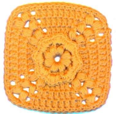 Crochet Puffy Granny Square