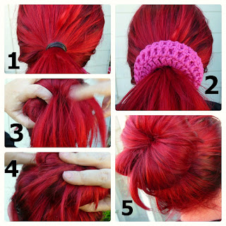 Crochet Pink Bun Shaper