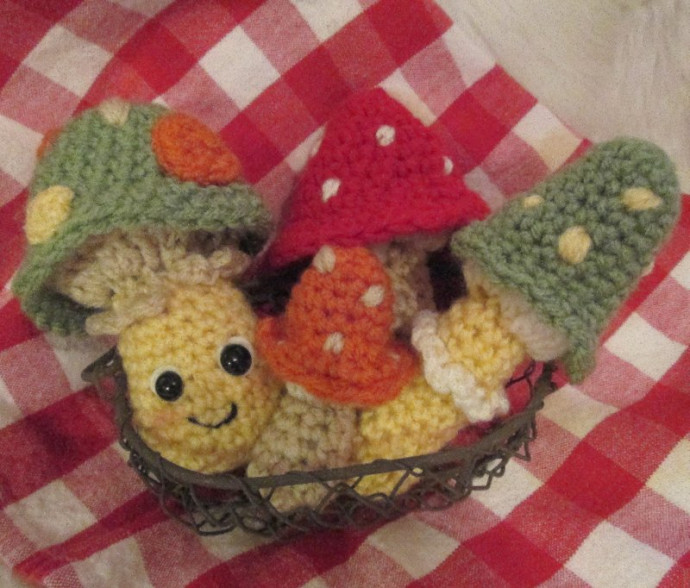 Crochet Cute Mushrooms