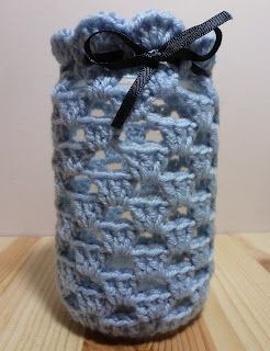 Crochet Granny Jar Cover