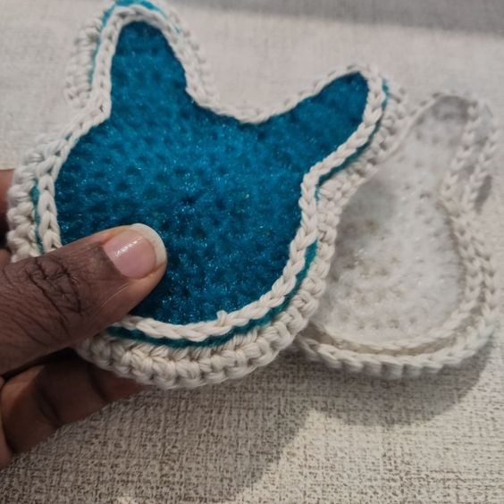 Crochet Bunny Reusable Scrubbie