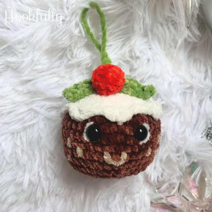 Crochet Christmas Pudding Ornament