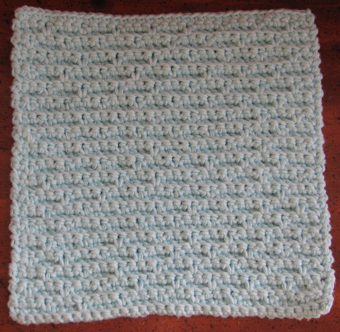 Crochet Basket Stitch Dishcloth