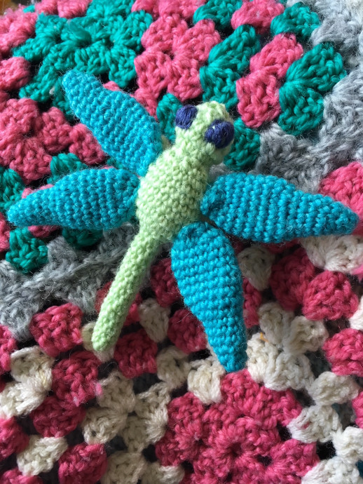 Crochet Dwayne the Dragonfly