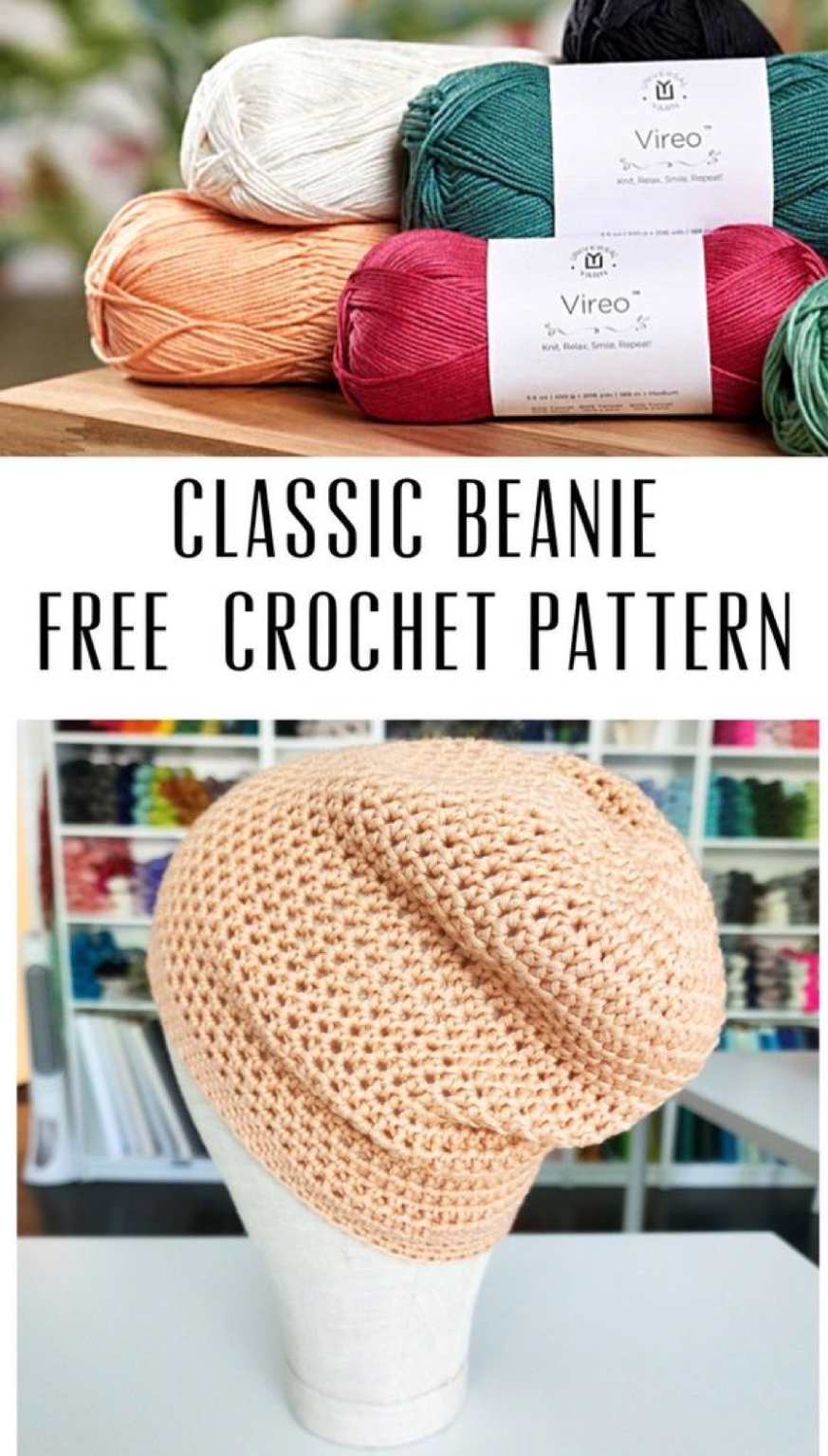 Crochet Layover Beanie – FREE CROCHET PATTERN — Craftorator