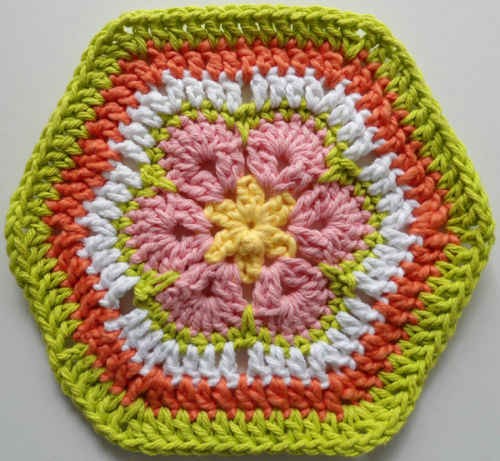 Crochet Africa Flower Dishcloth