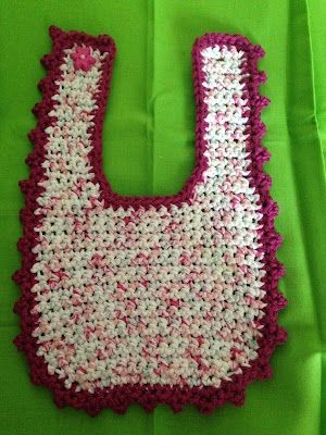 Crochet Girlie Baby Bib