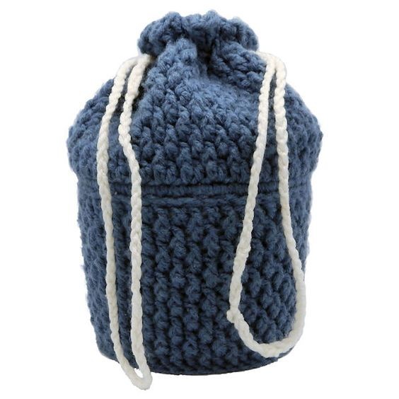 Crochet Drawstring Bath Bag