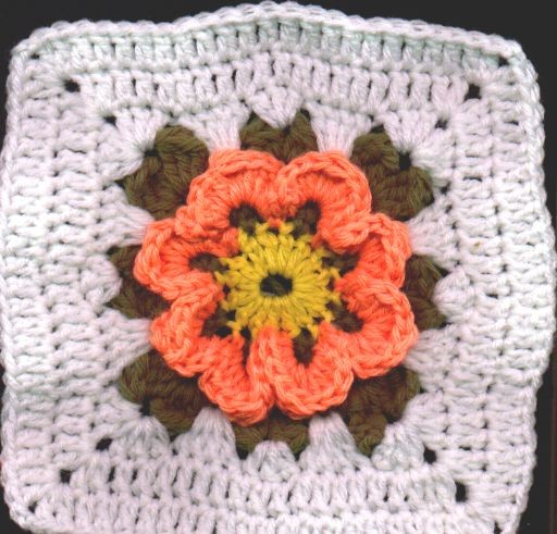 Crochet Blossom Square