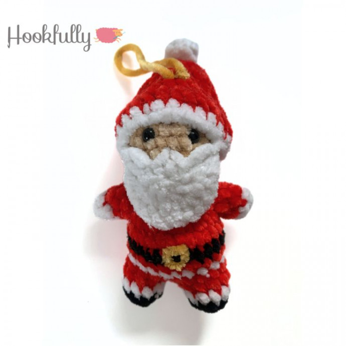 Crochet Santa Ornament