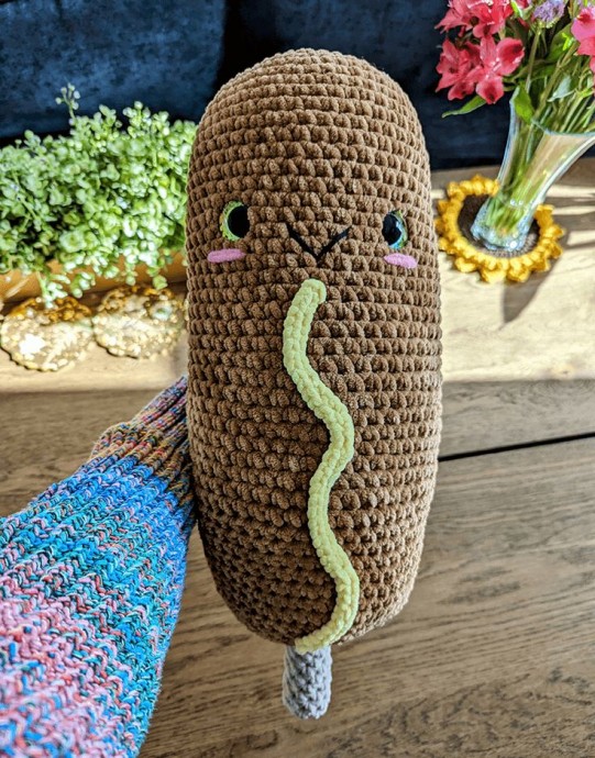 Crochet Jumbo Corn Dog