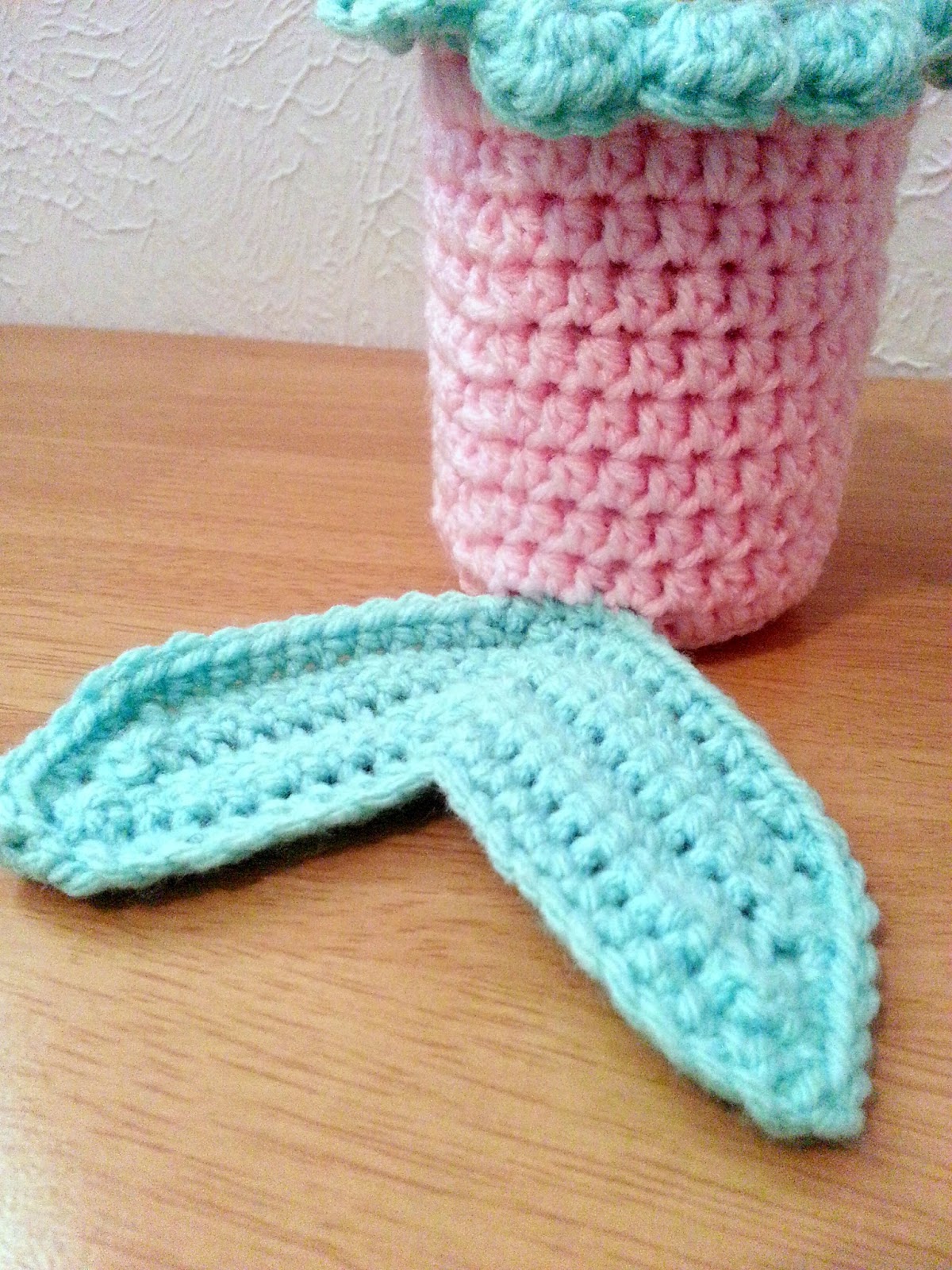 Crochet Mermaid Tail Cup Cozy