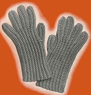 Crochet Mens Gloves