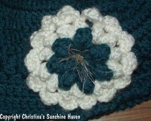 Crochet Popcorn Flower