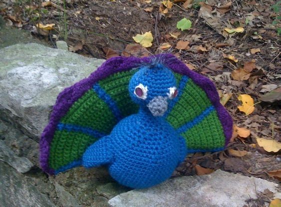 Crochet Percy The Peacock