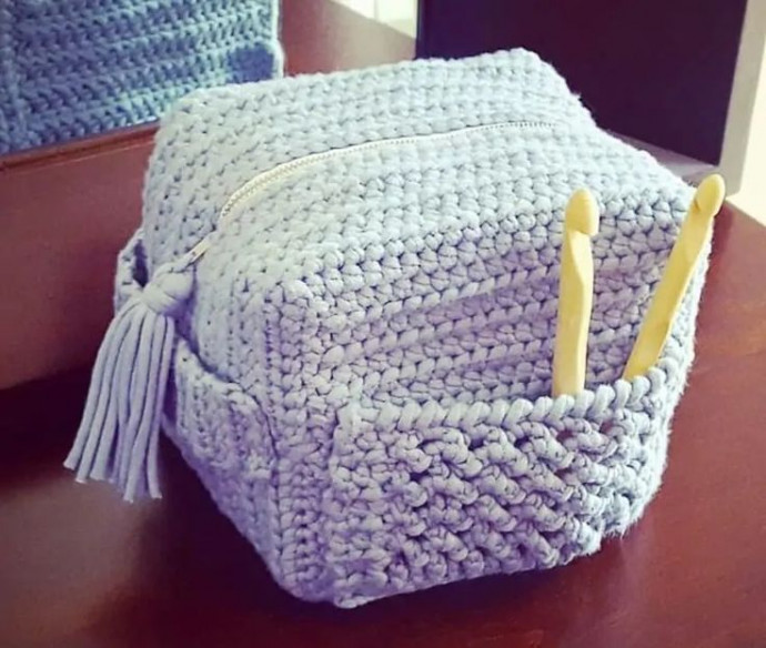 Crochet Cosmetic Bag