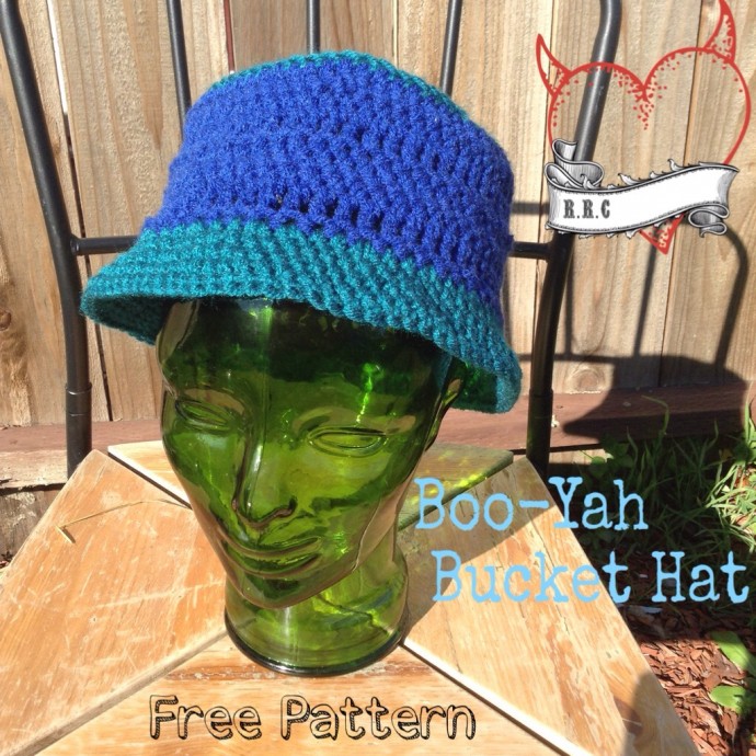 Crochet Boo-Yah Bucket Hat