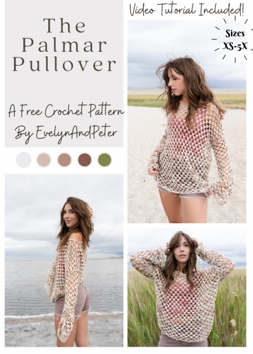 The Palmar Pullover Crochet Pattern (FREE)