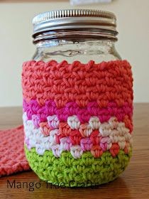 Crochet Mason Jar Cozy