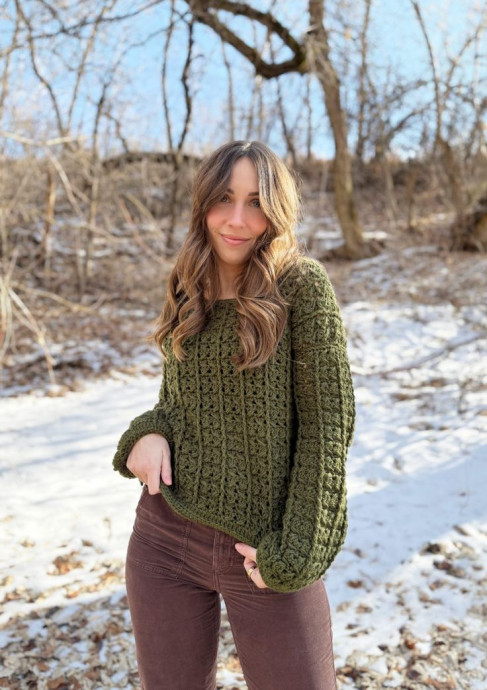 Crochet Pine Grove Pullover