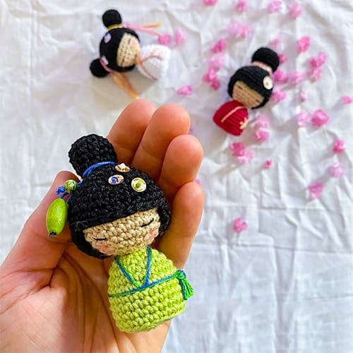 Crochet Kokeshi Doll Amigurumi