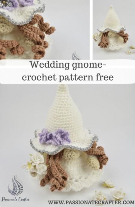 How to Crochet a Wedding Gnome (Free Pattern)