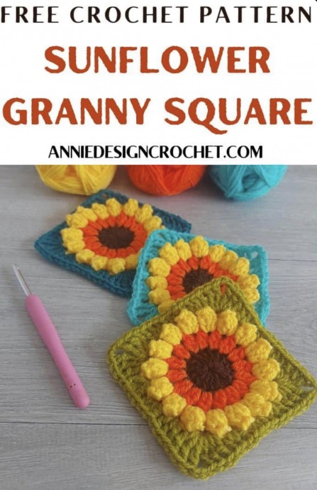 Sunflower Granny Square