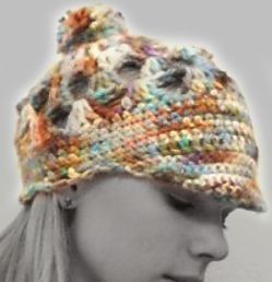 Crochet Newsboy Carnival Cap