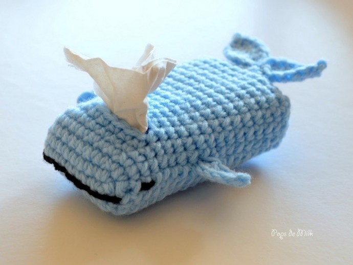 Crochet Whale Tissue Cozy