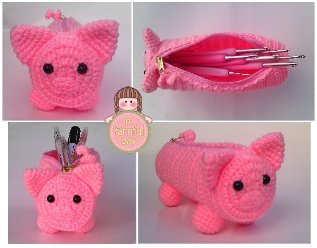 Crochet Piggy Pouch