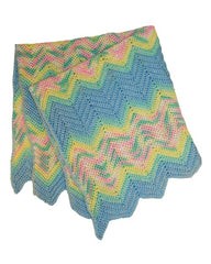 Crochet Baby Ripple Afghan Blanket