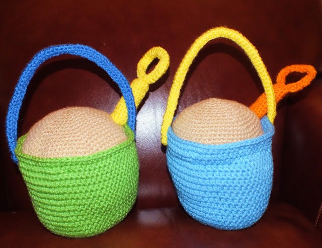 Crochet  Sand Buckets Pillow