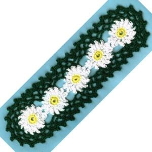 Crochet Daisy Bookmark