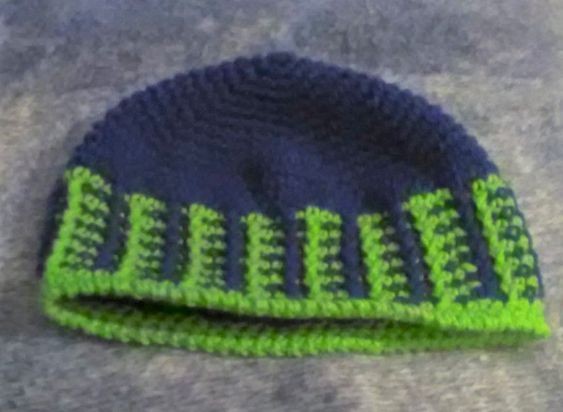 Crochet Cascading Cables Hat