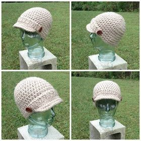 Crochet Chunky Newsboy Hat