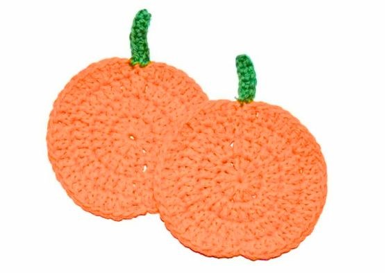 Crochet an Easy Pumpkin Coaster