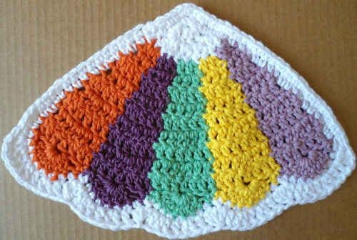 Crochet Summer Fan Dishcloth